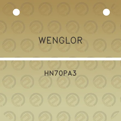 wenglor-hn70pa3