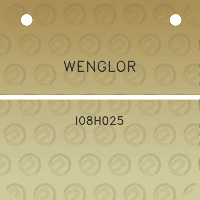 wenglor-i08h025