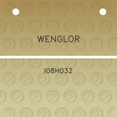 wenglor-i08h032