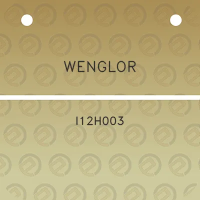 wenglor-i12h003