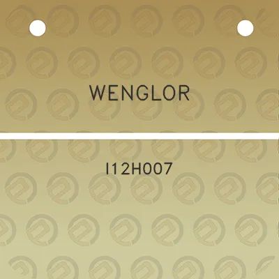 wenglor-i12h007