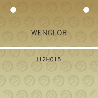 wenglor-i12h015