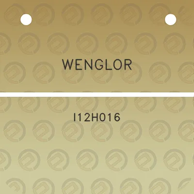 wenglor-i12h016