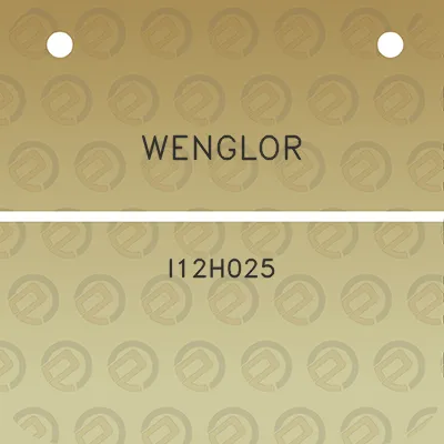 wenglor-i12h025