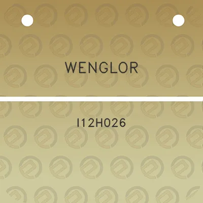 wenglor-i12h026