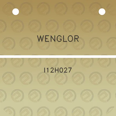 wenglor-i12h027