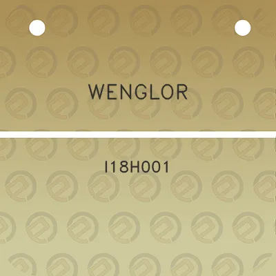 wenglor-i18h001