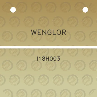 wenglor-i18h003