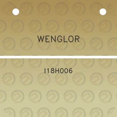 wenglor-i18h006