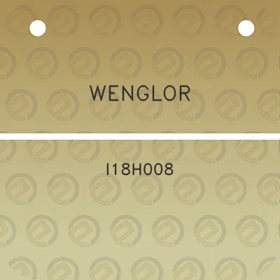 wenglor-i18h008