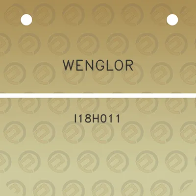 wenglor-i18h011