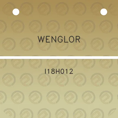 wenglor-i18h012