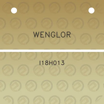 wenglor-i18h013