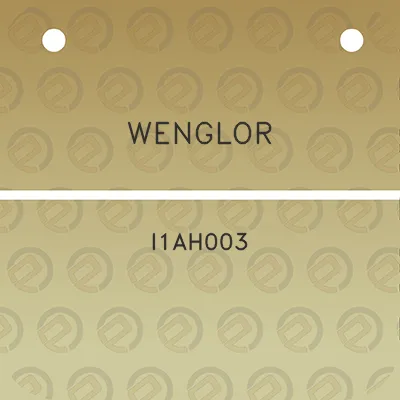 wenglor-i1ah003