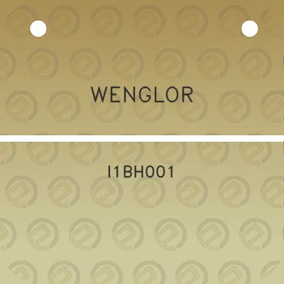 wenglor-i1bh001