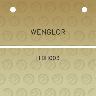 wenglor-i1bh003