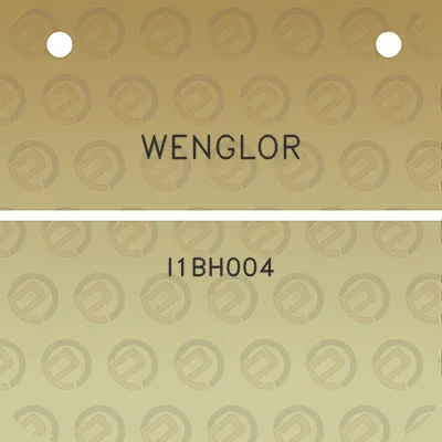 wenglor-i1bh004