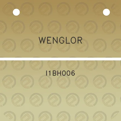 wenglor-i1bh006