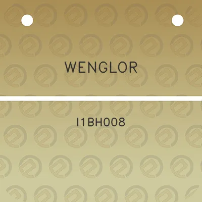 wenglor-i1bh008