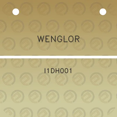 wenglor-i1dh001