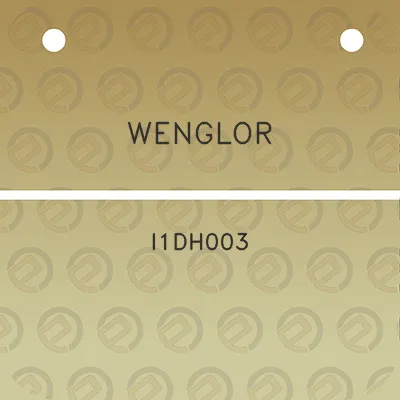 wenglor-i1dh003