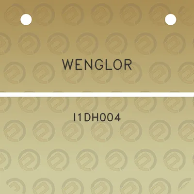 wenglor-i1dh004