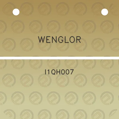 wenglor-i1qh007