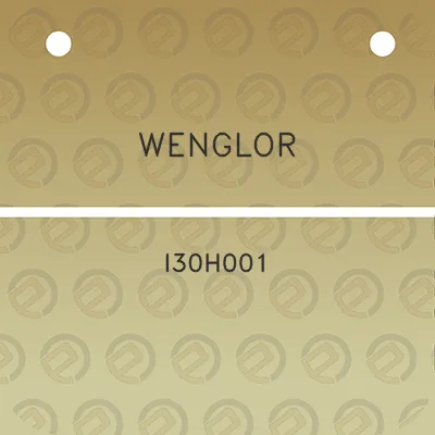 wenglor-i30h001