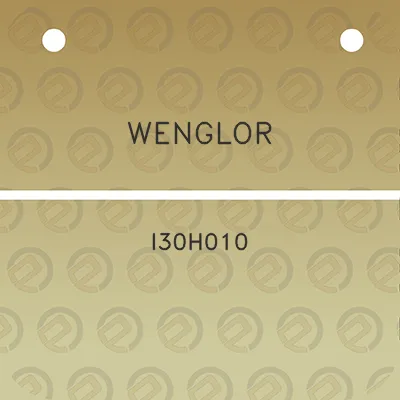 wenglor-i30h010