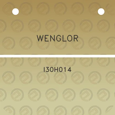 wenglor-i30h014