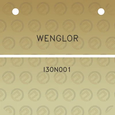 wenglor-i30n001