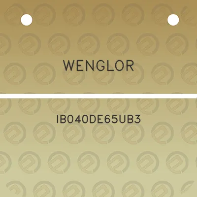 wenglor-ib040de65ub3