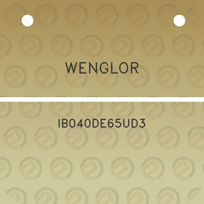 wenglor-ib040de65ud3