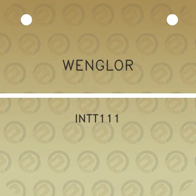 wenglor-intt111