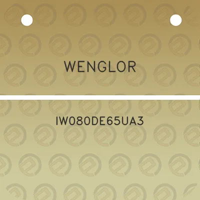 wenglor-iw080de65ua3