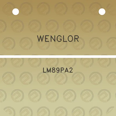 wenglor-lm89pa2