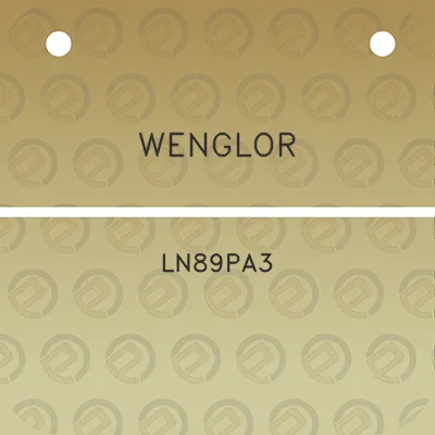 wenglor-ln89pa3