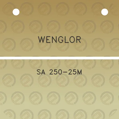 wenglor-sa-250-25m