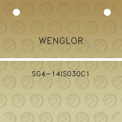 wenglor-sg4-14is030c1