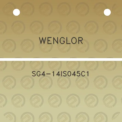 wenglor-sg4-14is045c1