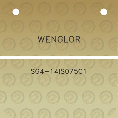 wenglor-sg4-14is075c1