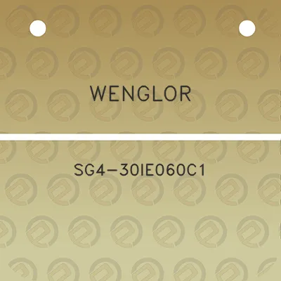 wenglor-sg4-30ie060c1