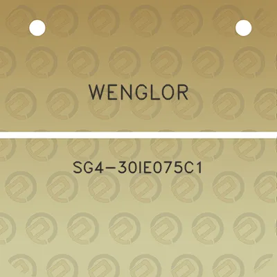 wenglor-sg4-30ie075c1