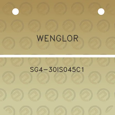 wenglor-sg4-30is045c1