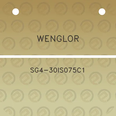 wenglor-sg4-30is075c1