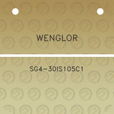 wenglor-sg4-30is105c1