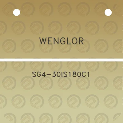 wenglor-sg4-30is180c1