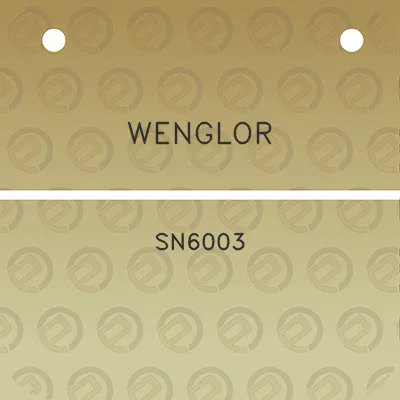 wenglor-sn6003