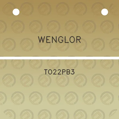 wenglor-to22pb3