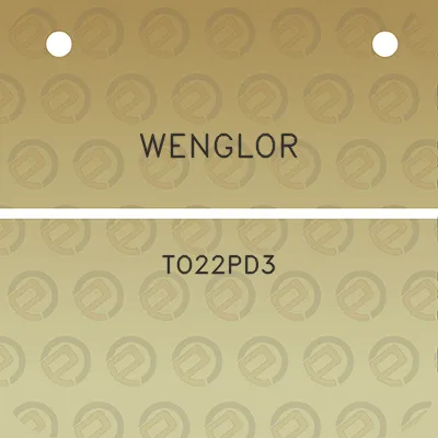 wenglor-to22pd3